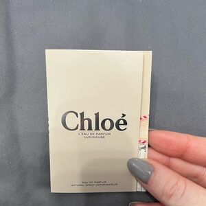 CHLOE leau de parfum lumineuse with jasmine and vanilla sample perfume